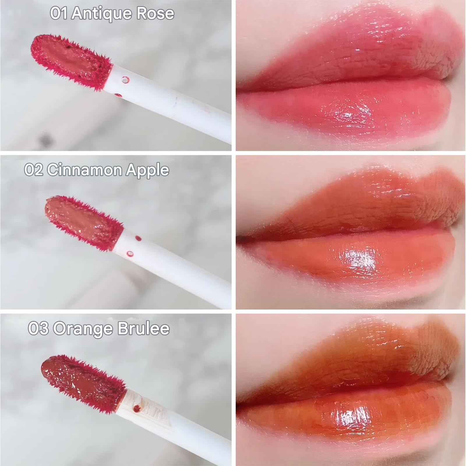 Amazon.com : CANMAKE Juicy Lip Tint 01 Antique Rose : Beauty